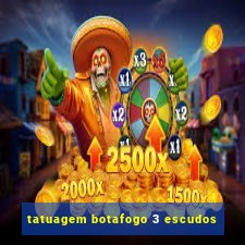 tatuagem botafogo 3 escudos